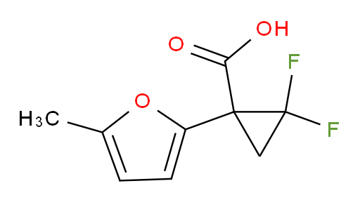 2,2-difluoro-1-(5-methylfuran-2-yl)cyclopropane-1-carboxylic acid