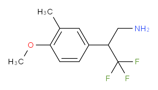 3,3,3-trifluoro-2-(4-methoxy-3-methylphenyl)propan-1-amine