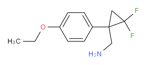 [1-(4-ethoxyphenyl)-2,2-difluorocyclopropyl]methanamine