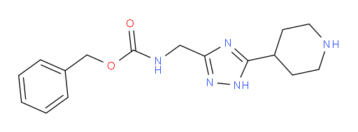 benzyl N-{[5-(piperidin-4-yl)-1H-1,2,4-triazol-3-yl]methyl}carbamate