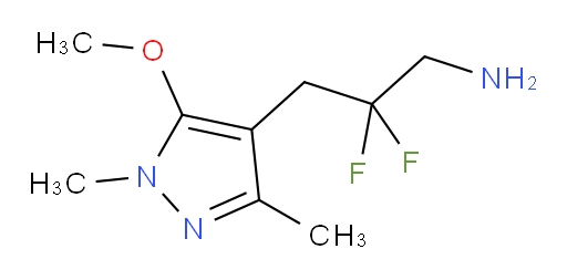 2,2-difluoro-3-(5-methoxy-1,3-dimethyl-1H-pyrazol-4-yl)propan-1-amine