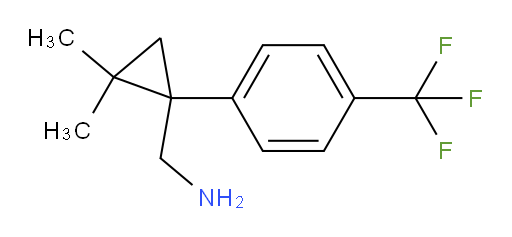 {2,2-dimethyl-1-[4-(trifluoromethyl)phenyl]cyclopropyl}methanamine