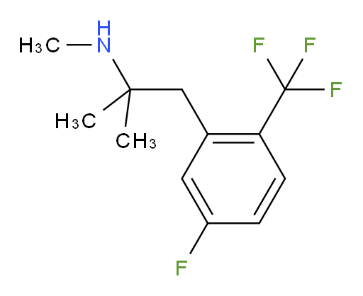 {1-[5-fluoro-2-(trifluoromethyl)phenyl]-2-methylpropan-2-yl}(methyl)amine