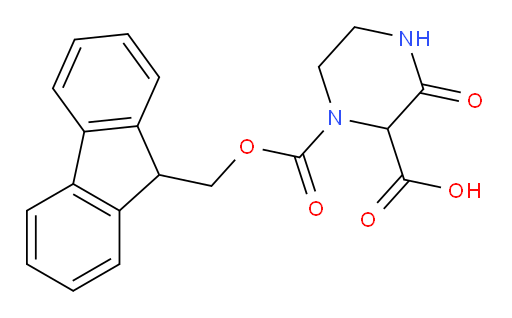 1-{[(9H-fluoren-9-yl)methoxy]carbonyl}-3-oxopiperazine-2-carboxylic acid