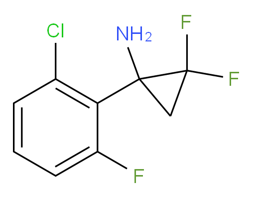 1-(2-chloro-6-fluorophenyl)-2,2-difluorocyclopropan-1-amine