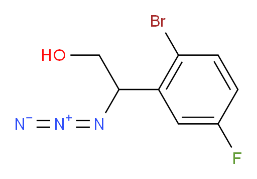 2-azido-2-(2-bromo-5-fluorophenyl)ethan-1-ol