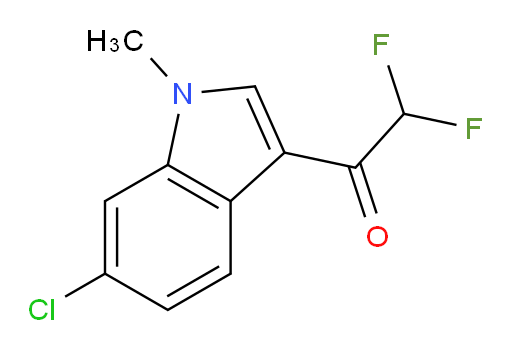 1-(6-chloro-1-methyl-1H-indol-3-yl)-2,2-difluoroethan-1-one