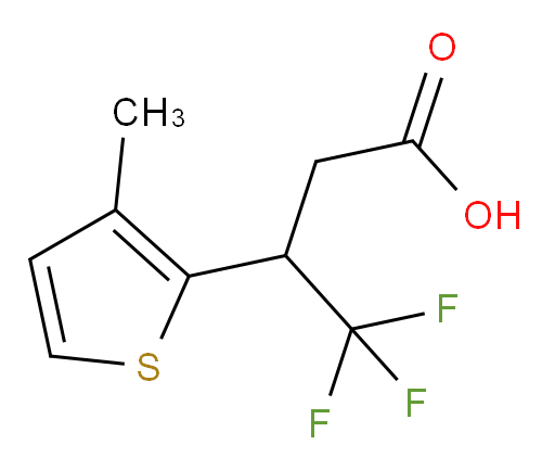 4,4,4-trifluoro-3-(3-methylthiophen-2-yl)butanoic acid
