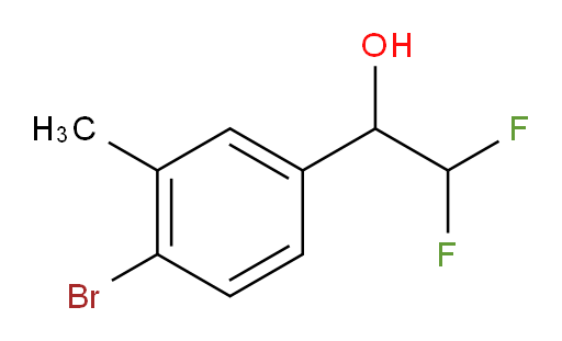 1-(4-bromo-3-methylphenyl)-2,2-difluoroethan-1-ol