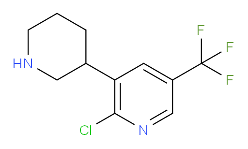 2-chloro-3-(piperidin-3-yl)-5-(trifluoromethyl)pyridine