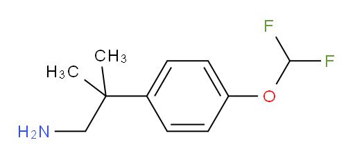 2-[4-(difluoromethoxy)phenyl]-2-methylpropan-1-amine