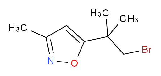 5-(1-bromo-2-methylpropan-2-yl)-3-methyl-1,2-oxazole