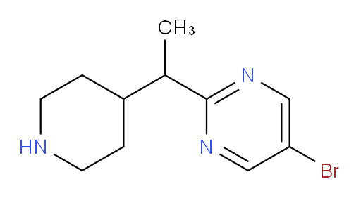 5-bromo-2-[1-(piperidin-4-yl)ethyl]pyrimidine