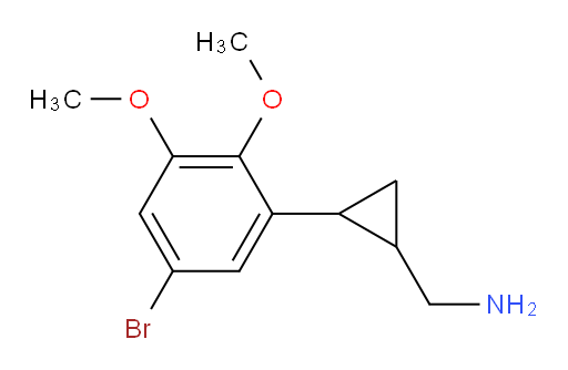 [2-(5-bromo-2,3-dimethoxyphenyl)cyclopropyl]methanamine