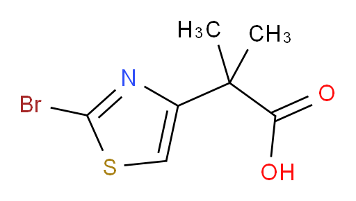 2-(2-bromo-1,3-thiazol-4-yl)-2-methylpropanoic acid
