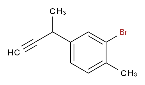 2-bromo-4-(but-3-yn-2-yl)-1-methylbenzene