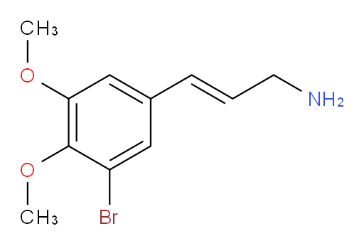 3-(3-bromo-4,5-dimethoxyphenyl)prop-2-en-1-amine