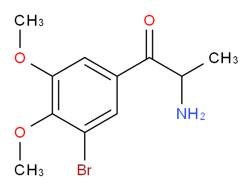 2-amino-1-(3-bromo-4,5-dimethoxyphenyl)propan-1-one