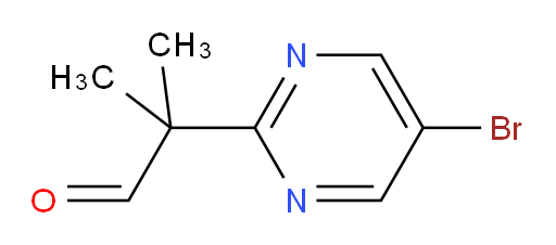 2-(5-bromopyrimidin-2-yl)-2-methylpropanal