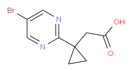 2-[1-(5-bromopyrimidin-2-yl)cyclopropyl]acetic acid