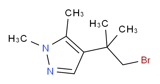 4-(1-bromo-2-methylpropan-2-yl)-1,5-dimethyl-1H-pyrazole
