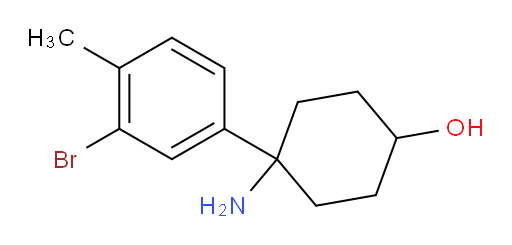 4-amino-4-(3-bromo-4-methylphenyl)cyclohexan-1-ol