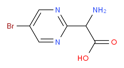 2-amino-2-(5-bromopyrimidin-2-yl)acetic acid