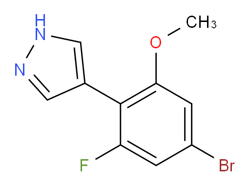 4-(4-bromo-2-fluoro-6-methoxyphenyl)-1H-pyrazole