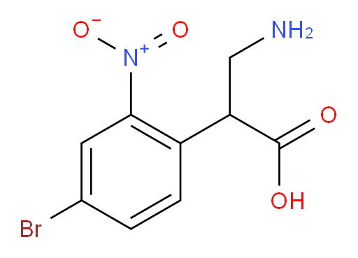 3-amino-2-(4-bromo-2-nitrophenyl)propanoic acid