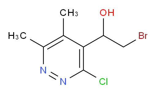 2-bromo-1-(3-chloro-5,6-dimethylpyridazin-4-yl)ethan-1-ol