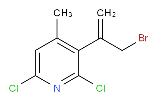 3-(3-bromoprop-1-en-2-yl)-2,6-dichloro-4-methylpyridine