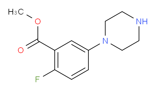 methyl 2-fluoro-5-(piperazin-1-yl)benzoate