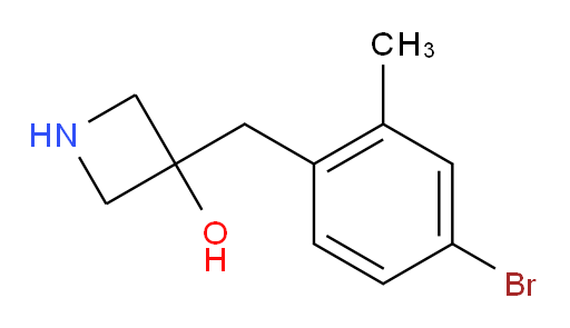 3-[(4-bromo-2-methylphenyl)methyl]azetidin-3-ol
