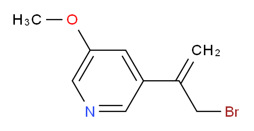 3-(3-bromoprop-1-en-2-yl)-5-methoxypyridine