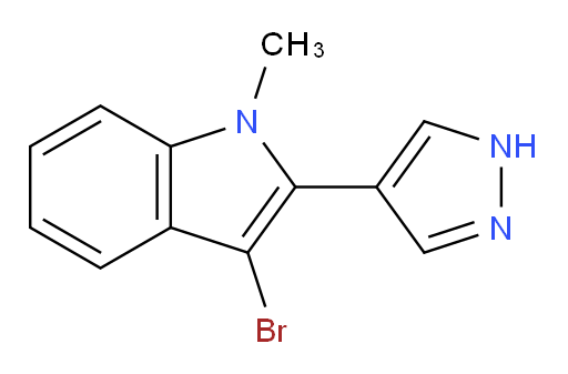 3-bromo-1-methyl-2-(1H-pyrazol-4-yl)-1H-indole