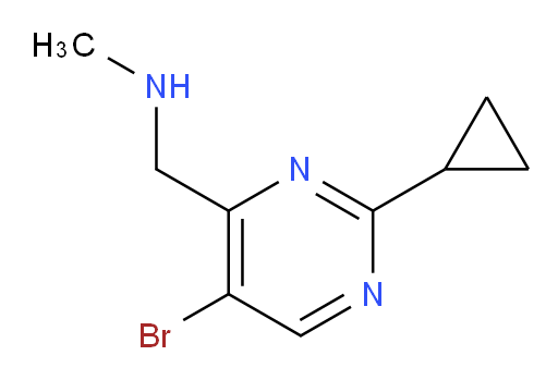 [(5-bromo-2-cyclopropylpyrimidin-4-yl)methyl](methyl)amine