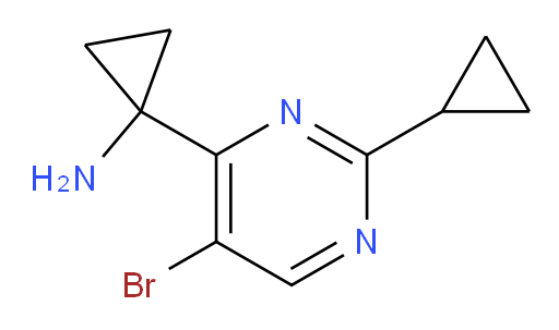 1-(5-bromo-2-cyclopropylpyrimidin-4-yl)cyclopropan-1-amine