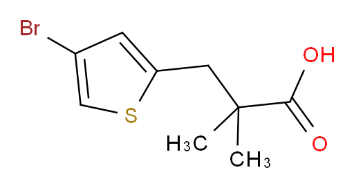 3-(4-bromothiophen-2-yl)-2,2-dimethylpropanoic acid