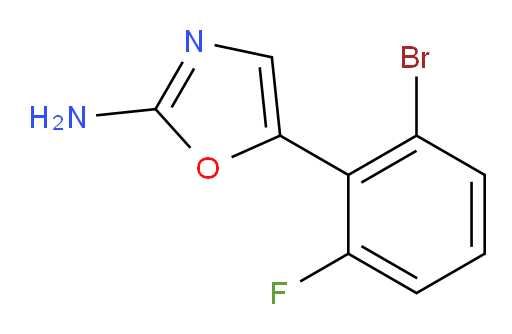 5-(2-bromo-6-fluorophenyl)-1,3-oxazol-2-amine