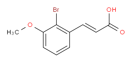 3-(2-bromo-3-methoxyphenyl)prop-2-enoic acid