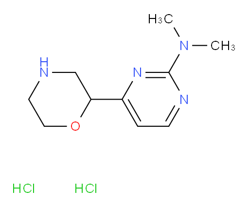 N,N-dimethyl-4-(morpholin-2-yl)pyrimidin-2-amine dihydrochloride