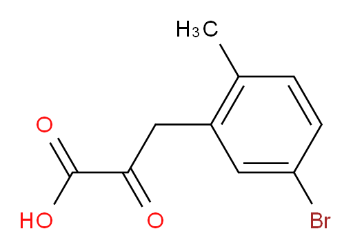 3-(5-bromo-2-methylphenyl)-2-oxopropanoic acid