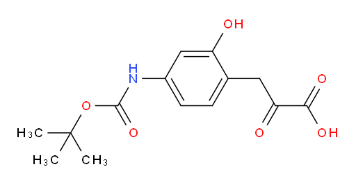 3-(4-{[(tert-butoxy)carbonyl]amino}-2-hydroxyphenyl)-2-oxopropanoic acid
