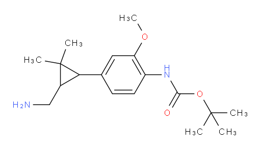 tert-butyl N-{4-[3-(aminomethyl)-2,2-dimethylcyclopropyl]-2-methoxyphenyl}carbamate