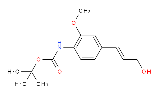 tert-butyl N-[4-(3-hydroxyprop-1-en-1-yl)-2-methoxyphenyl]carbamate