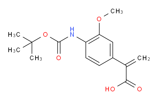 2-(4-{[(tert-butoxy)carbonyl]amino}-3-methoxyphenyl)prop-2-enoic acid