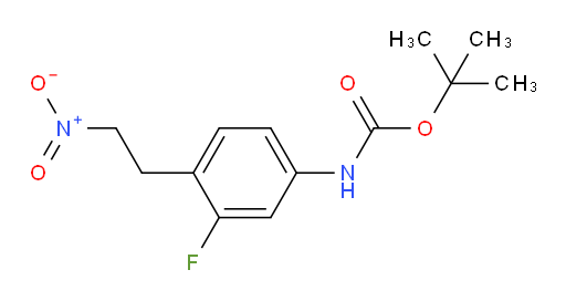 tert-butyl N-[3-fluoro-4-(2-nitroethyl)phenyl]carbamate