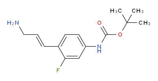 tert-butyl N-[4-(3-aminoprop-1-en-1-yl)-3-fluorophenyl]carbamate