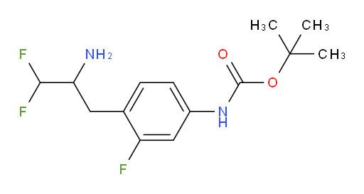 tert-butyl N-[4-(2-amino-3,3-difluoropropyl)-3-fluorophenyl]carbamate