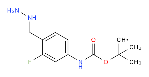 tert-butyl N-[3-fluoro-4-(hydrazinylmethyl)phenyl]carbamate